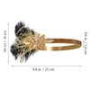 Beaupretty Flapper Headband Roaring 1920s Gatsby Costume Headwear Sequin Wedding Headpiece for Women