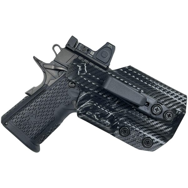 Inside The Waistband Belt Wing Tuckable Holster fits STI Staccato C2 (Carbon Fiber, Right-Hand Draw)