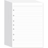 7-Hole Lined Filler Paper Pack of 300 Sheets for Mini Binders, College Ruled, 5-1/2" x 8-1/2", White