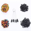 400pcs Tattoo Machine Parts Accessories,New Star Tattoo 100 Tattoo Rubber Bands,100 Tattoo Needle Grommets Pad,100 Tattoo O-rings,100 Tattoo Nipples&1 Tattoo Brush Set for Tattoo Machine Supplies