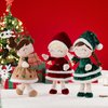 Gloveleya Soft Plush Doll Christmas Girl Dolls with Red Dress, Gift Box & Free Card - Perfect Holiday or Birthday Gift for Toddlers 2-8 Ages, 16"