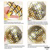 KatchOn, Gold Disco Ball Balloons - Big 22 Inch, Pack of 6 | Metallic 4D Sphere Gold Disco Balloons for Disco Party Decorations | Disco Party Balloons for Disco Decorations | Gold Party Decorations