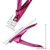 PANA USA Professional Stainless Steel Acrylic Nail Tips Clipper Cutter - False Nails/Fake Nails/Artificial Nails Trimmers for Nail Manicure Pedicure, Clip Tool for Home Nail Art DIY (Rose Red)