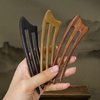 CHOISBEING Wooden French Hair Fork Handmade 3-Prong Hair Stick for Women Rosewood Hair Chopsticks for Buns Chignon Hair Pins Accessory