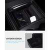 Motrobe 2PCS Tesla Model 3 Model Y Center Console Organizer Tray Armrest Storage Box Hidden Cubby Drawer - Fit 2021-2024 Model Y & 2021-2023 Model 3