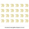 Gold Glitter 70 - No-Mess Real Gold Glitter Cut-Out Numbers - 70th Birthday Party Confetti - Set of 24