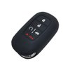 REPROTECTING Silicone Rubber Key Fob Cover Compatible with (5 Buttons) 2022 2023 2024 Honda Accord Civic HR-V CR-V Pilot Sport SI EX EX-L Touring (Black Grey)