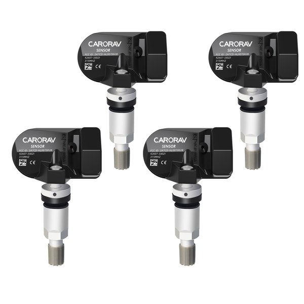 TPMS Sensor, 4-Pack Tire Pressure Monitoring System fit for Toyota Camry Rav4 4Runner Tacoma Corolla, Lexus Scion Pontiac, OE Replaces#42607-33021 PMV-107J 315MHZ