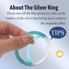 simarro 10Pcs Magnetic Ring for Phone Case, Magnetic Phone Ring Ultra-Thin Universal Metal Rings Sticker Magnetic Wireless Charging Ring Car Charger Conversion Accessories