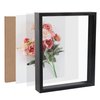 Aynoo 8x10 Shadow Box Picture Frame in Black set 1 Pack Shadow Box Frame 8x10 Black Wood Display Case 8x10 Display Large Shadow Box Picture Frame Display Case Wall Hang Memory Box (SBHSD 0810)