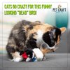 Pet Craft Supply Kitty Condor Crazy Catnip, Funny Cuddling Chasing Hunting Irresistible Stimulating Soft Plush Boredom Relief Interactive Cat Toy with Realistic Feathers, All Breed Sizes (Pack of 2)