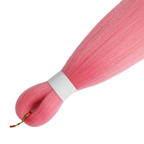 Pink Pre stretched Braiding Hair, 26 Inches Kanekalon Box Braids Hair Extensions, 3 Packs Yaki Texture Braiding Hair Pre stretched