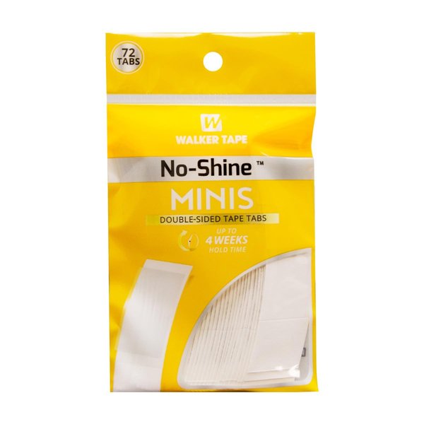 No-Shine Mini Double Sided Tape Tabs, 36 Strips, 72 tabls per pk Dull high Residue 10 mil 2-4 Week Hold