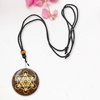 Amazing Gemstone Orgone Pendant with Copper Shavings and Metatron Cube - Metal Healing Pendant Necklace for Women Men and Kids