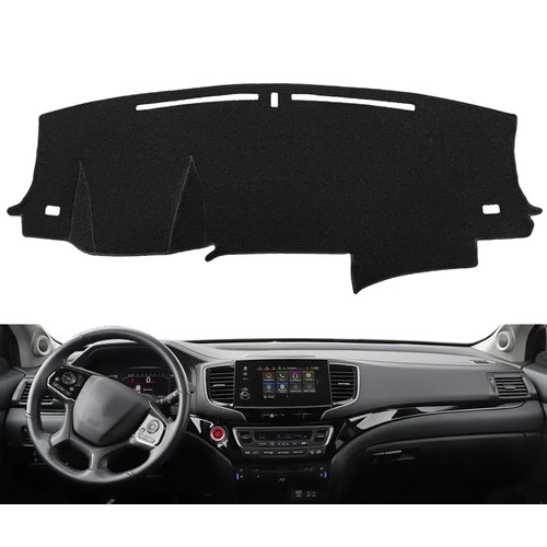 Fcovergurus Dash Cover Mat Custom Fit for Honda Pilot 2016-2022, Dashboard Cover Pad Carpet Protector (Black) F171