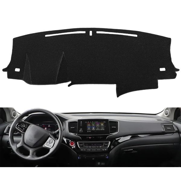 Fcovergurus Dash Cover Mat Custom Fit for Honda Pilot 2016-2022, Dashboard Cover Pad Carpet Protector (Black) F171