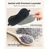 Aroma Season Heated Eye Mask for Dry Eyes Warm Compress for Chalazion Blepharitis Stye MGD Migraine, Natural Lavender Insert Included (Black)