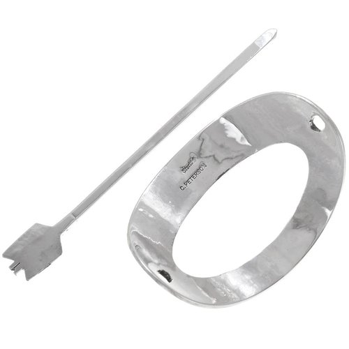 Native American Sterling Silver Hair Stick Barrette 0153