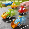 JUKUDAHU Press Engineering Car Toy for Tollders Age 1 2 3 4 5 6 Years Old - Toy Figure Car, Construction Cars Toys Small, Push Go Friction Car for 6 9 12 18 Months, Toddler Gift for Infant Toddlers