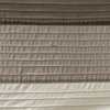 Madison Park Amherst Bathroom Shower Curtain Faux Silk Pieced Striped Modern Microfiber Bath Curtains, 72x72 Inches, Natural