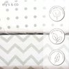 Crib Sheets Set 2 Pack - Baby Crib Sheets with 100% Jersey Cotton - Crib Sheets for Boys and Girls, Newborn Essentials (Crib, Grey)
