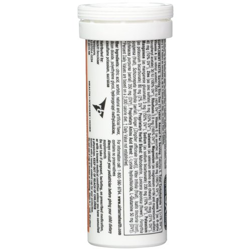 Airborne Zesty Orange Effervescent Tablets, 10 count - 1000mg of Vitamin C - Immune Support Supplement (Packaging May Vary)