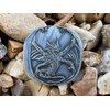 Cryptic Creative Silver Dragon Decision Coin D2 Heads-Tails - Yes-No RPG LARP