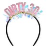 CIEHER 30th Birthday Crown, 30th Birthday Decorations for Women 30th Birthday Gifts for Her Dirty 30 Birthday Tiara Happy 30th Birthday Party Pink