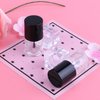 GTHER 6PCS 10ML Empty Nail Polish Glass Bottles with Brush Cap & Funnel & Mixing Balls for Nail Art