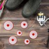 16Pcs Fishing Bobbers, 4 Size Snap Hard ABS Fishing Float Red and White Fishing Bobbers for Fishing Buoy Tackle Accessories 2.5/3/3.5/4cm