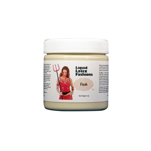 Flesh 8 Oz - Liquid Latex Body Paint, Ammonia Free No Odor, Easy On and Off, Cosplay Makeup, Creates Professional Monster, Zombie Arts