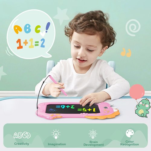 Kizmyee LCD Writing Tablet Kids,Toddler Toys for 3 4 5 6 Year Old Boys Girls Gifts, 8.5inch Kids Toys Doodle Board, Dinosaur Toys Drawing Pad for Kids 3+ Year Old Boy Girl Birthday Gifts