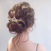 Yokawe Bridal Wedding Hair Comb Gold Rhinestone Bride Side Combs Crystal Hair Accessories for Women and Girls