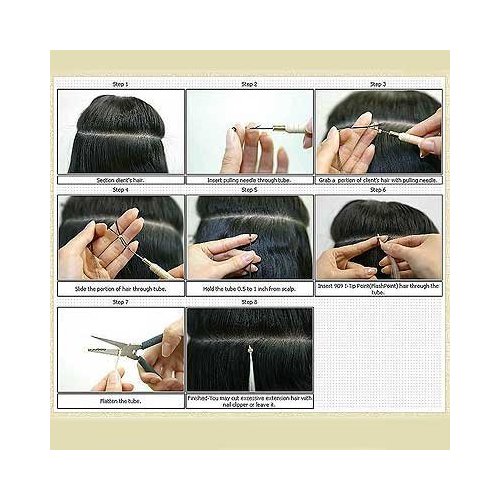 500 PCS 5mm Light Brown Color Silicone Lined Micro Rings Links Beads Linkies For I bonded Tipped Hair Extensions