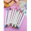 10 Color Metal Giltter 3D Nail Art Pens Set, Kalolary Double-ended Nail Point Graffiti Dotting Pen Drawing Painting Liner Brush for DIY Nail Art Beauty Adorn Manicure Tools(G)