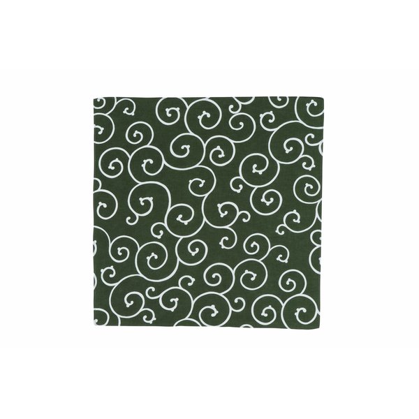 Japanese Wrapping cloth "FUROSHIKI" "Kyoto arabesque Green" design.