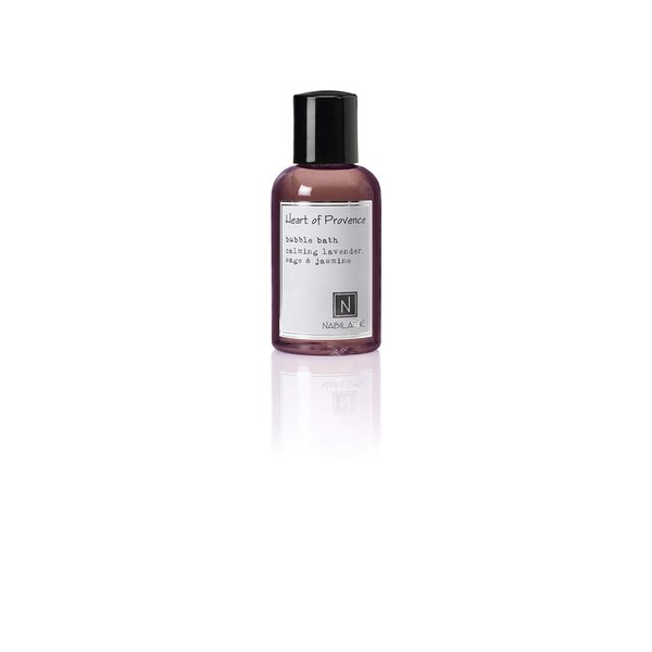 Nabila K – Heart of Province - Bubble Bath - Travel Size - Luxurious Bubble Bath - All Natural Ingredients - Essential Oils - Sensitive Skin - Gentle - Moisturizing - Women & Men - 2 oz/60mL