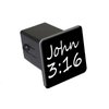 John 3-16 - Christian Bible Verse Tow Trailer Hitch Cover Plug Insert 2"