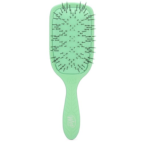 Wet Brush Go Green Thick Hair Paddle Detangling Brush, Green - Ultra-Soft IntelliFlex Bristles With AquaVent - Gently Loosens Knots While Minimizing Pain - Curly, Coarse, Long, Wet & Dry Hair