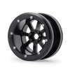 MOHERO 2.2” Alloy Beadlock 1/10 RC Wheel Rims For RC Crawler Axial Wraith Car (Black)
