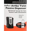 San Jamar WP9070BKSS Arriba Commercial Twist Passive Summit Air Freshener Dispenser, 2.8" X 4.65" X 2.79", Black/Stainless