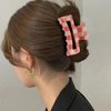 6 Pack Checkered Hair Claw Clips,3.1", Multicolored Square Medium Hair Clips, Non-Slip Claw Clips Hair Styling Accessories with Strong Hold for Women Girls Long Short Thin Hair