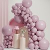 Double Stuffed Blush Purple Balloons,Dusty Purple Balloons Different Sizes 18 12 10 5 Inch,Double Stuffed Purple Balloon Arch for Boho Party, Baby Shower, Birthday, Weddings (Dusty Purple01)