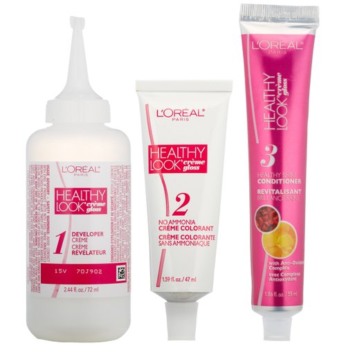 L'Oreal Healthy Look Creme Gloss Hair Color, 1 Rich Black/Double Espresso