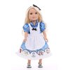 Little Adventures Alice with Headband Princess Doll Dress - Doll Not Included - Machine Washable Child Pretend Play and Party Doll Clothes with No Glitter