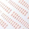 LIARTY 240 Pcs Press On Nails Short, French Tip False Nails Manicure, 12 Size Acrylic Full Cover Artificial Fake Nails with Simple Case, Natural, Pink