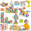 Pycoal Gears Building Toys, STEM Educational Toys 234 PCS Gears Building Blocks Kids Tool Set with Electric Drill, Electric Gears Blocks Toys Birthday Gifts for Kids Age 3+