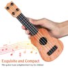 Toddmomy Kids Ukulele Toys Plastic Ukulele Guitar Musical Toy Classical Ukulele Guitar Musical Instrument Educational Toy for Beginner?Light Brown?