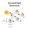 Midlee Snowball Fight Plush Dog Toy - 3"