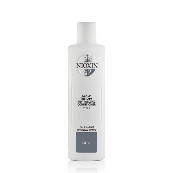 Nioxin System 2 Scalp Therapy Conditioner with Peppermint Oil, Treats Dry Scalp, Provides Moisture Control & Balance, For Natural Hair with Progressed Thinning, 10.1 fl oz